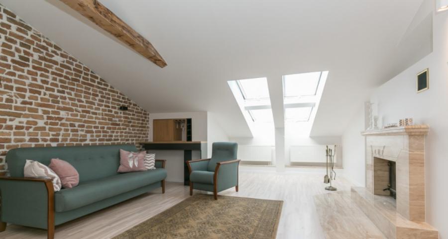 Two-level apartment in a quiet courtyard of the Old Town.