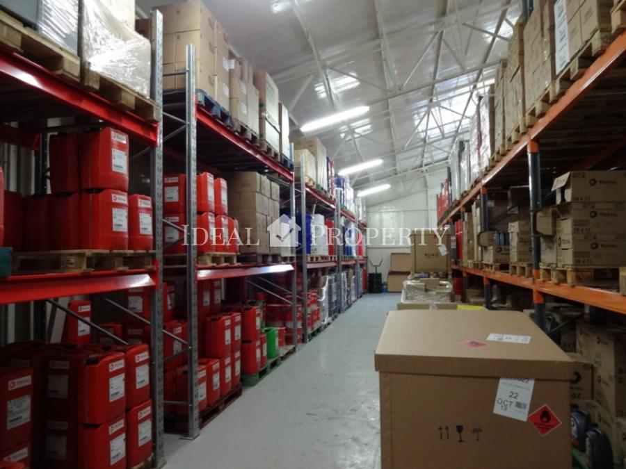 А warehouse store is located close to Riga city centre for sale.