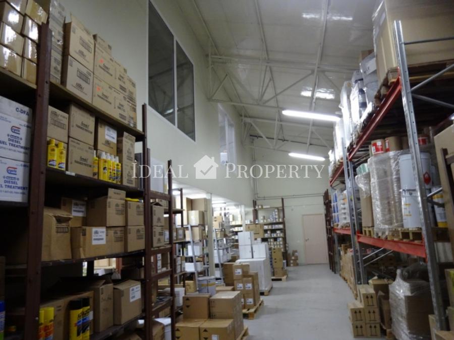 А warehouse store is located close to Riga city centre for sale.