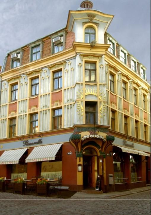 Unique Art Nouveau building, one of the brightest Art Nouveau objects in the heart of the old city of Riga.